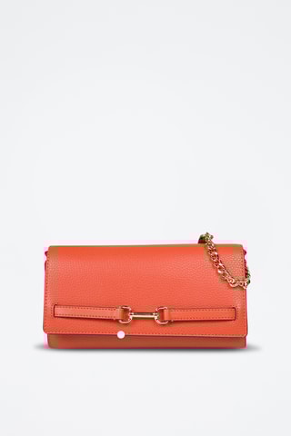 $Sac bandoulière en cuir Carson - Rouge