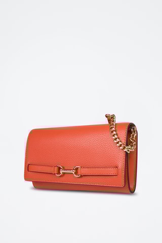 $Sac bandoulière en cuir Carson - Rouge