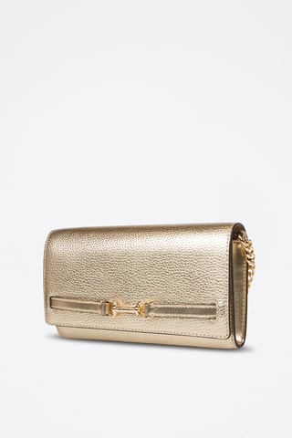 $Sac bandoulière en cuir Carson - Doré