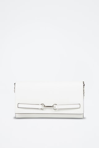 $Sac bandoulière en cuir Carson - Blanc
