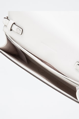 $Sac bandoulière en cuir Carson - Blanc