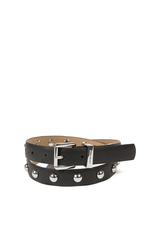 $Ceinture en cuir - Noir