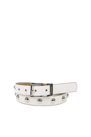 $Ceinture en cuir - Blanc