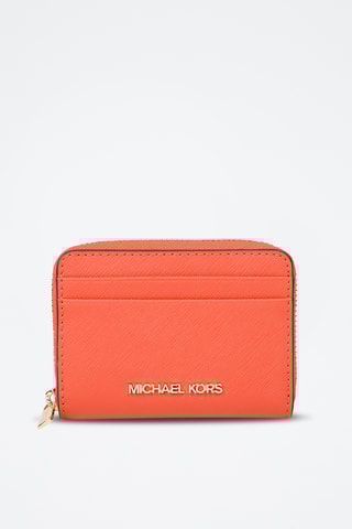 $Porte-cartes en cuir - Orange