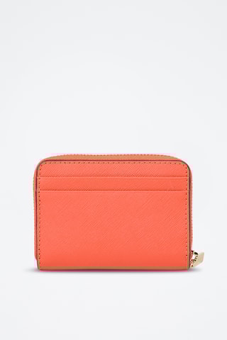 $Porte-cartes en cuir - Orange