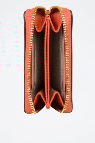 $Porte-cartes en cuir - Orange