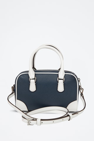 $Sac à main en cuir - Bleu marine
