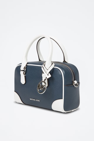 $Sac à main en cuir - Bleu marine