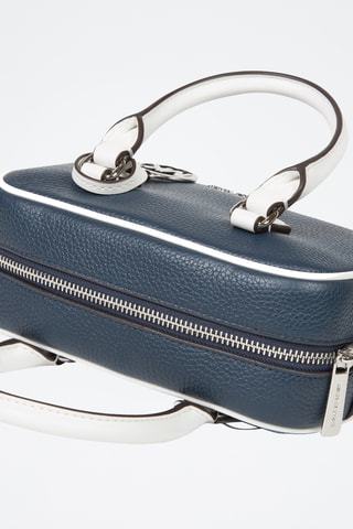 $Sac à main en cuir - Bleu marine