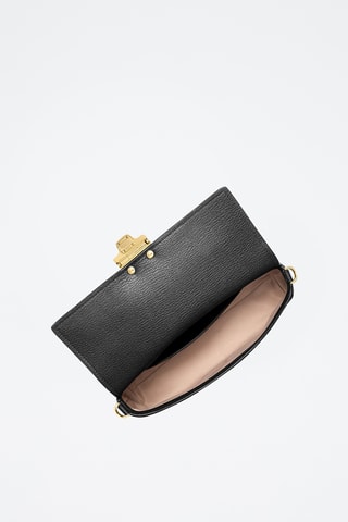 $Sac porté épaule en cuir - Noir