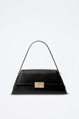 $Sac porté épaule en cuir - Noir