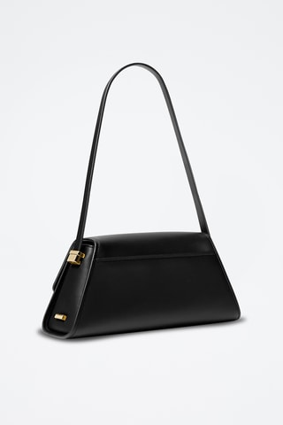 $Sac porté épaule en cuir - Noir