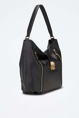 $Cabas en cuir - Noir