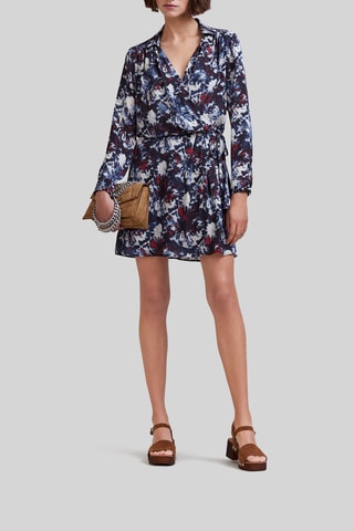 $Robe portefeuille - Bleu marine - IKKS