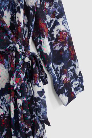 $Robe portefeuille - Bleu marine - IKKS