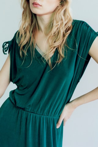 $Robe midi - Vert émeraude  - IKKS