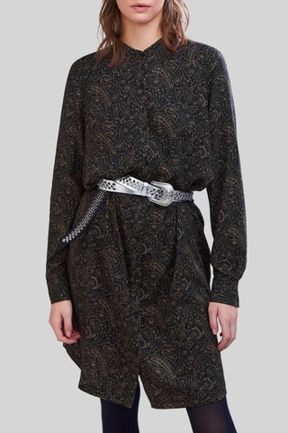 $Robe chemise - Kaki et noir - IKKS