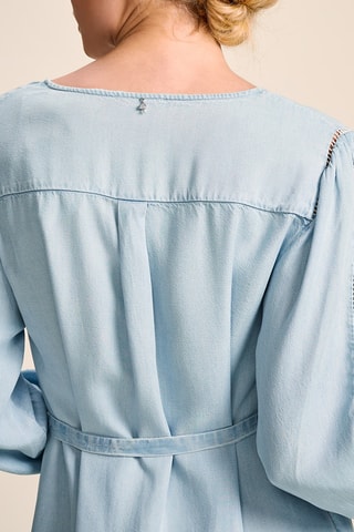 $Robe chemise 
Bleu - One Step - IKKS