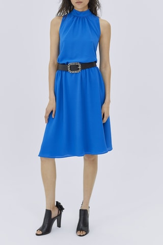 $Robe midi - 
Bleu - IKKS