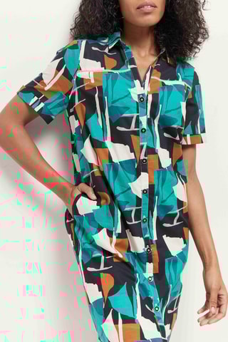 $Robe chemise - Vert - One Step