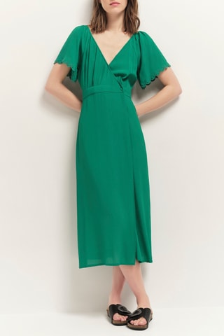 $Robe portefeuille - Vert - One Step