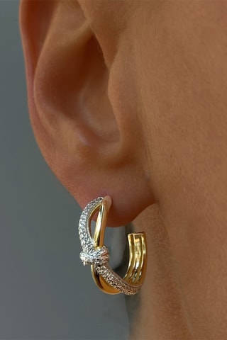 $Boucles d'oreilles - Argenté et doré