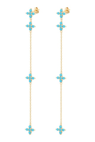 $Boucles d'oreilles - Bleu