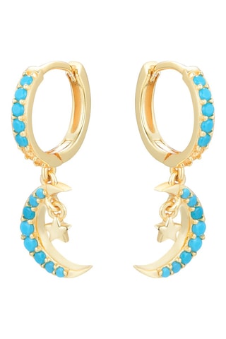 $Boucles d'oreilles - Bleu