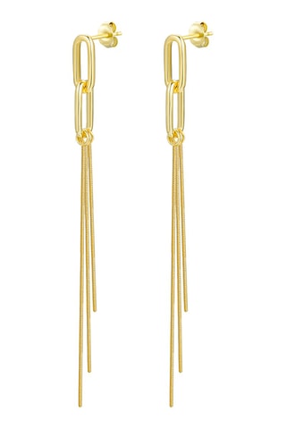 $Boucles d'oreilles dorées à l'or fin