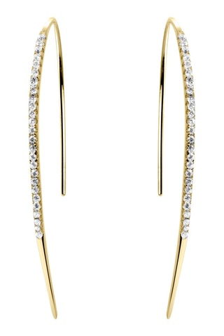 $Boucles d'oreilles dorées à l'or fin jaune