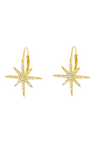$Boucles d'oreilles dorées à l'or fin jaune