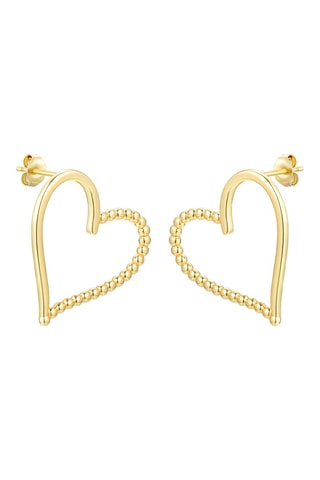 $Boucles d'oreilles dorées à l'or fin jaune