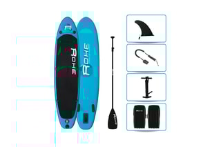 $Stand Up Paddle avec accessoires Pacific - Noir et turquoise