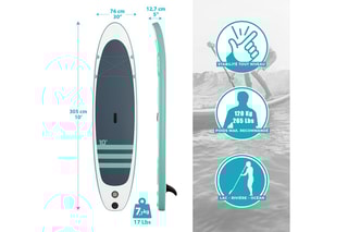 $Pack Paddle Kahiko - Blanc et vert d'eau