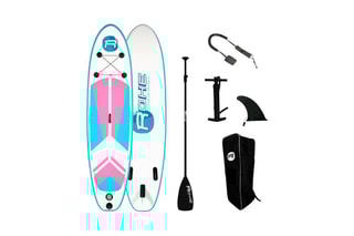 $Pack Prêt à Naviguer Stand Up Paddle Rohe Indiana Pink 9'9 - Rose et blanc