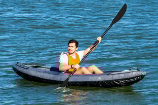 $Kayak gonflable avec accessoires Kayak 101 - Gris