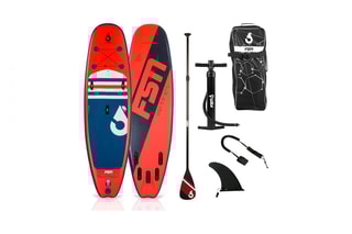 $Stand Up Paddle avec accessoires Vulk - Bleu et rouge