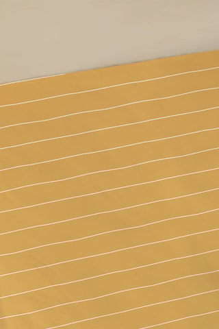 $Drap-housse minimaliste - Caramel et blanc