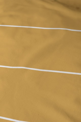 $Drap-housse minimaliste - Caramel et blanc