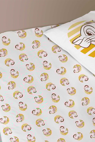 $Drap-housse Le Roi Lion Disney - Blanc et jaune