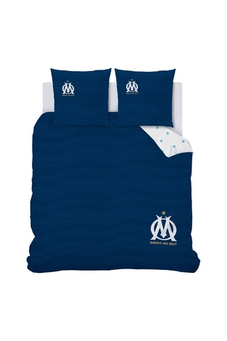 $Parure de couette OM - Bleu marine
