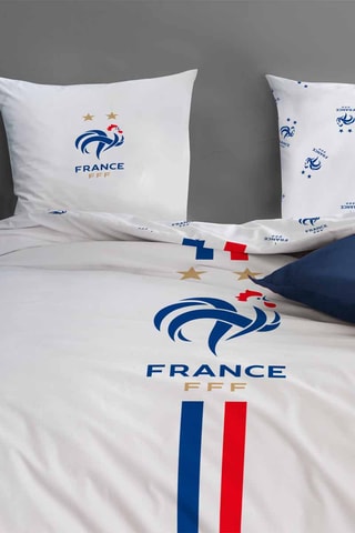 $Parure de couette Fédération Française de Football - Blanc