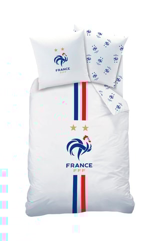 $Parure de couette Fédération Française de Football - Blanc