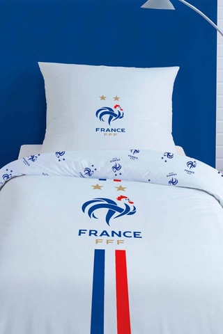 $Parure de couette Fédération Française de Football - Blanc