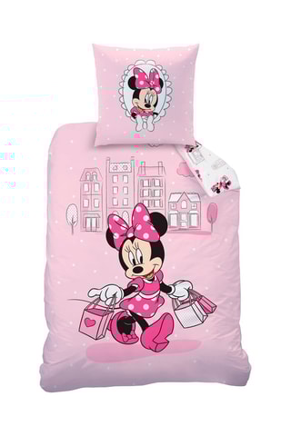 $Parure de couette Minnie Disney - Rose
