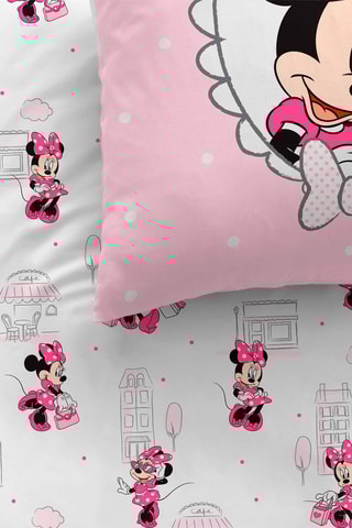$Parure de couette Minnie Disney - Rose