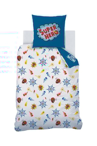 $Parure de couette Spider-Man Home Avengers Marvel - Bleu - 140 x 200 cm