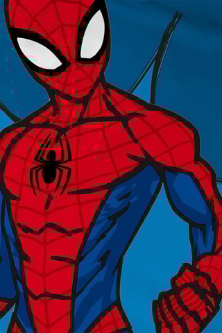 $Parure de couette Spider-Man Home Avengers Marvel - Bleu - 140 x 200 cm