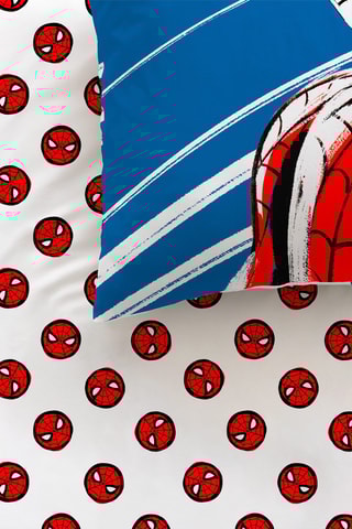 $Parure de couette Spider-Man Home Anniversary Avengers Marvel - Bleu et rouge