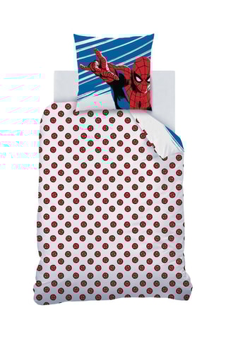 $Parure de couette Spider-Man Home Anniversary Avengers Marvel - Bleu et rouge